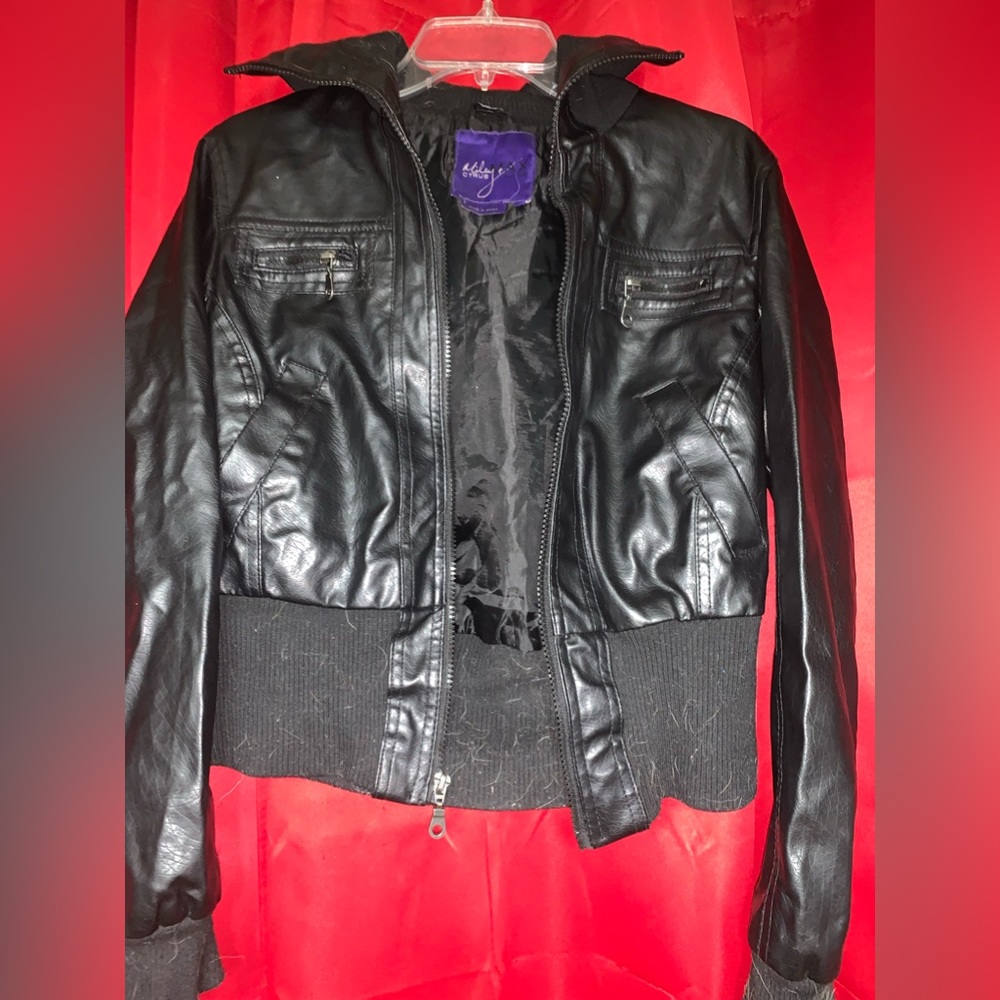 Miley Cyrus Max Azria Leather Jacket